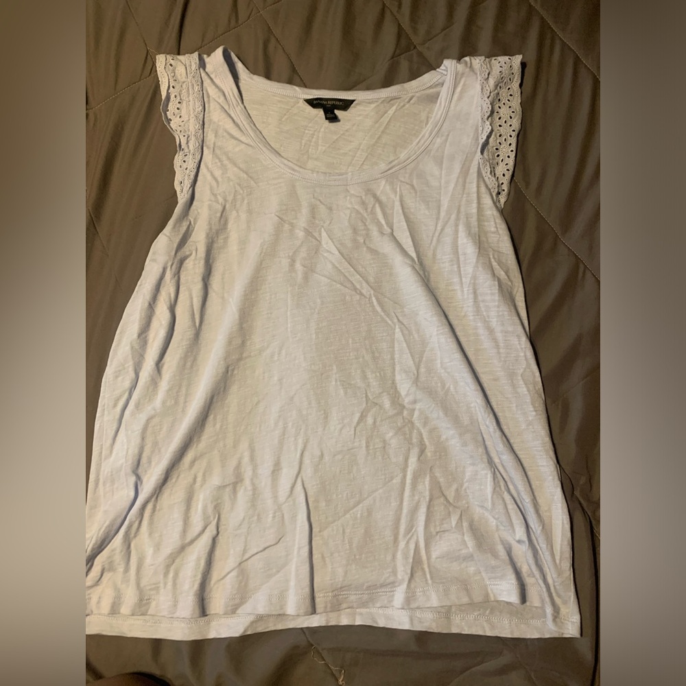 Banana republic baby blue tank top